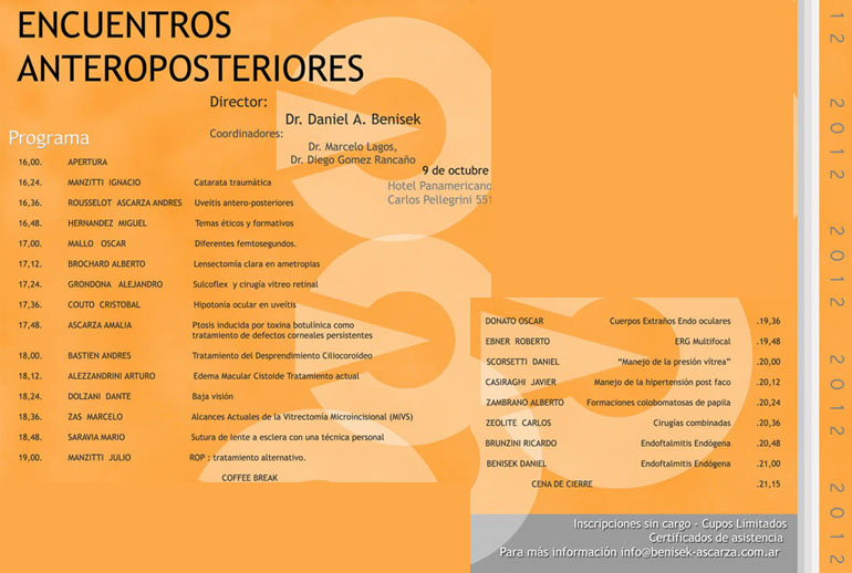 Encuentros Anteroposteriores 2012